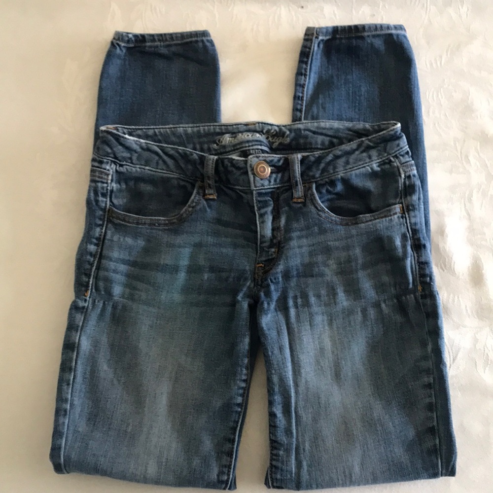 Medium wash jeggings